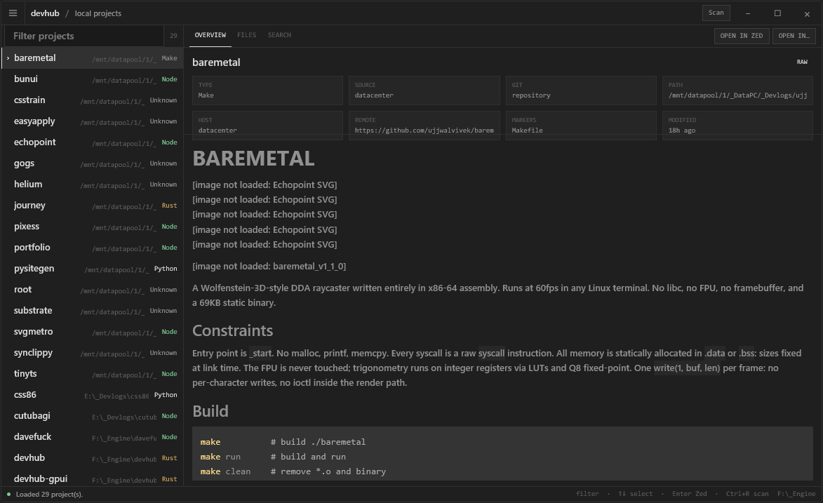 devhub gpui screenshot 4