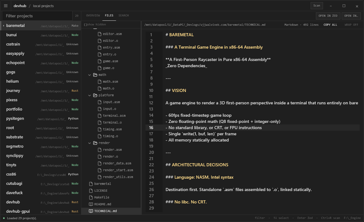 devhub gpui screenshot 5